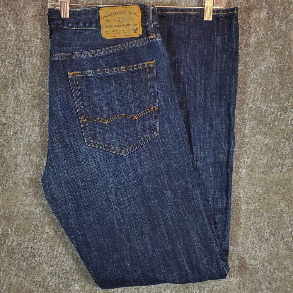 American Eagle Original Boot Cut Men's 32x34 Blue Medium Wash Jeans